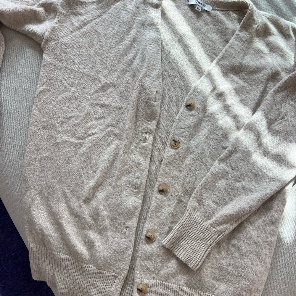 Women's Beige Cardigan Sweater Madewell